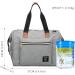 SONARIN Baby Nappy Changing Bag with Insulated Pocket Satchel Waterproof Large Capacity Stylish and Durable Light Gray - Buy Online on SooperMarket.com