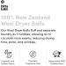Dirty Labs 100% New Zealand Wool Dryer Balls - 3 Balls - Shortens Drying Time - Reduces Static & Wrinkles - Eco-Friendly Fabric Softener - Buy Online on SooperMarket.com