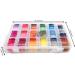 Atteret Embroidery Floss Kit - 108 Colors - Cotton and Metallic Threads - Organizer Storage Box - DMC Color Coding - Cross Stitch, Friendship Bracelets, String Crafts - Buy Online on SooperMarket.com