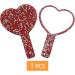 Traziewell Mirrors with Handle for Make Up Hair Cutting Tool Heart Shaped Handle Mirror for Daily Salon Barbers Red Heart Mirror JZ000322 Jz000322 Three Seats - Buy Online on SooperMarket.com