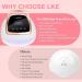 Professional UV LED Nail Lamp - LKE 268W Fast Curing Gel Nail Dryer with 66 Beads 4 Timers & Auto Sensor for Home & Salon Use - Buy Online on SooperMarket.com