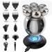 LAXED Electric Barber for Men Rechargeable Bald Head Electric 7 Floating Heads Beard Nose Clipper Hair Trimmer
