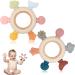 Teething Toys for Babies 2 Pack Teether for Baby Silicone Teething Ring for Sucking Needs BPA Free Baby Toys 0-3-6-12 Months Nursing Accessories Chew Toys for Teething Pain Relief Teeting Ring