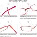 Kokobin Flexible Metal Reading Glasses | Unisex +3.5 Diopters | Feather-Hinge Design & Case | International Shipping Available - Buy Online on SooperMarket.com