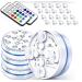 Zhongkaifa underwater light with remote control RGB multi color changing waterproof LED underwater light pond lighting pool lighting for vase base party christmas swimming pool wedding (4 pcs)