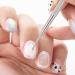 4pcs Nail Art Paint Dot Tool Set Dotting Painting Pen Polish Carving Tackle Manicure Drawing Kit for Salon Home Nail Art Professional Enthusiast(Silver Size:12.5cm) - Buy Online on SooperMarket.com