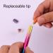 Worparsen Manicure Pen Grip Comfortable Good Double Ended Manicure Dotting Pen Nail Art Designs Pink - Buy Online on SooperMarket.com
