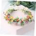 Gogogmee Artificial Flower Headband Headband Bridal Headpieces for Wedding Floral Wreath Headband Boho Hair Ties Lady Headband Flower Rose Wreath Bridal Fairy Headpiece Tiara Fabric - Buy Online on SooperMarket.com