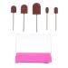 Kisangel 1 Set Nail Sand Ring Cap Electronic Tools Portable Nail Drill Nail Art Accessories Cuticle Clean Nail Drill Bit Ceramic Grinding Head Portable Handpiece File Nail Salon Tool Poland 8x6cm Rosy