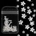 Dornail White Pink 3D Acrylic Flower Nail Charms with Pearl & Golden Caviar Beads - Nail Art DIY Decorations - Buy Online on SooperMarket.com