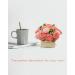 DIY Felt Flower Art Craft Kit - Pink Rose and Carnation Bouquet | Beginner Floral Gift Kit with Pre-Cut Felt Flowers - Buy Online on SooperMarket.com