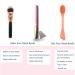 Silicone Face Mask Brush Applicator Set - Facial Makeup Remover Scrubber for Clay, Mud, Charcoal Masks - 2 Pack Red+Green - Buy Online on SooperMarket.com