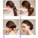 6-Piece Black Plastic Hair Donut Bun Maker & Styling Accessory - Buy Online on SooperMarket.com