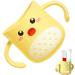 Children's Dinosaur Bathroom Cup | Zorq Yellow Double Handle Toothbrush Accessory for Kids - Buy Online on SooperMarket.com