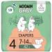 Mouse Baby Eco diapers size 4 7-14 kg 42 pieces soft premium diapers |Soft and skin -friendly breathable absorbent no unnecessary chemicals |Size 4 (42 pack)
