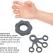 Finger Exerciser Soft Lightweight Silicone Grip Strengthener Washable Flexible for Weak Hands (Dark Grey) - Buy Online on SooperMarket.com