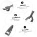 OFFSCH Steak Plate Fork Toaster Oven Pan Stainless Steel Frying Pan Metal Cooking Utensils Bowl Gripper Fajita Skillet Clip Stainless Frying Pan BBQ Clamps Cookware Holder BBQ Clips Black - Buy Online on SooperMarket.com