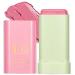 TBeautfave Lipstick Blusher Stick 3 in 1 Cream Blush for Lip Cheek Eye Waterproof Lightweight Blush Stick Cream Bronzer Cream Blusher Moisturize and Buildable Blush for Makeup for Women Pink