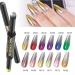 6pcs Double Head Air Cushion Pen & 12 Colors Chrome Nail Powder Kit - Holographic Mirror Effect Nail Polish | Acrylic Nail Powder - Buy Online on SooperMarket.com