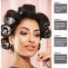Mabufun Jumbo Hair Rollers Set Hair Rollers Self Grip Curlers For Long Hair No Heat Curlers Heatless Hair Rollers With Clips & Comb 24 Packs (Black 24Pcs) - Buy Online on SooperMarket.com