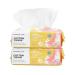 POMPOM LIFE Facial Cleansing Wipes Disposable Cotton Wet and Dry Wipes Biodegradable Face Wipes Large Soft 200 Pieces Cleaning Cloth Suitable for Sensitive Skin