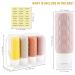Mezzar 16-Piece Silicone Travel Bottles Set - BPA-Free Containers for Shampoo Lotion & Shower Gel - Perfect for International Travel - Buy Online on SooperMarket.com
