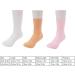 3 Pairs Silicone Moisturizing Socks Flexible Elastic Hydrating Spa Socks Pedicure Socks for Dry Cracked Feet Pink Skin Tone White (-1411240283012) - Buy Online on SooperMarket.com