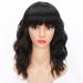 Colorfulpanda Short Black & Brown Wigs for Women - 14 Inch Synthetic Hair Ponytail for Party & Cosplay - Buy Online on SooperMarket.com