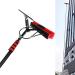 Window Cleaning Pole photovoltaic cleaner Water Fed Brush Window Cleaning Brush Squeegee Extendable Window Cleaning Pole Professional Window Cleaner Kit Multipurpose 35cm Brush Head 4M/13FT