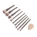 Synthetic Makeup Brushes 9 Piece Brush Set Foundation Powder Concealers Eyeshadow Brushes Mini with Storage Box for Travel