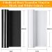 12x24ft Black&White Heat Transfer Vinyl Rolls - Flasoo 2 Rolls HTV Iron on Vinyl for Shirts - Cricut & Cameo Compatible - 12x12ft Per Roll - Buy Online on SooperMarket.com