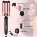 5-in-1 Curling Iron Set with Crimper & Waver | 4 Interchangeable Barrels | Instant Heating | Anti-Scald | Pink - Buy Online on SooperMarket.com