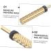 minkissy Drills Cuticle Drill Bits Manicure Supplies Acrylic Drill Bits Nail Tungsten Steel Accessories 0.56x0.56x5.05cm As Shown2 - Buy Online on SooperMarket.com