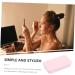 BELLIFFY Women Makeup Tool Aluminum Box Eyebrow Paste for Positioning Brow Position Tool Pink - Buy Online on SooperMarket.com
