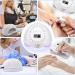 168W Led UV Nail Lamp for Quick-Drying Gel Nails | 10s 30s 60s 99s Timer | Home & Salon Use - White - Buy Online on SooperMarket.com