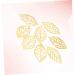 200 pcs Leaves India Hanging Leaf Headwear Tree Flatback Making Bracelet Craft for DIY Bride Silver 2*3.4cmx3pcs Goldenx3pcs - Buy Online on SooperMarket.com