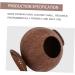 FOMIYES 2pcs Coconut Shell Charcoal Hamster Nest Small The Bed 16X15X15CMx2pcs Brownx2pcs - Buy Online on SooperMarket.com