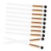 Healeved 10pcs Makeup Brush Makeup Eye Brush Eye for Makeup Concealer Brush White Wooden Handle