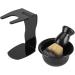 Premium 3 PCS Shaving Brush Set with Bowl & Stand | Imported Nylon for Men - Perfect Beard Care - Buy Online on SooperMarket.com