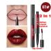 7Pcs Pink Red Glitter Matte Lip Liner and Liquid Lipstick Set Kit - Long Lasting Metallic Shades for Women - Buy Online on SooperMarket.com
