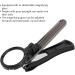 Nail Clipper Nail Trimmer with Removable Magnifying Glass Heavy Duty Fingernails Toenails Clipper for Elderly or Visually Impaired (Black) - Buy Online on SooperMarket.com