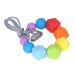 Safe & Vibrant Baby Teething Chew Necklace | Food Grade Silicone Teether - Style 1 - Buy Online on SooperMarket.com