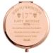 COFOZA 2006 Inspiration 17th Birthday Gift for Girl Daughter Stainless Steel Rose Gold Compact Pocket Travel Makeup Mirror You are Braver Than You Believe 17 Birthday Present