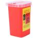 Osaladi 1stk storage container Barber Fall hairdresser razor shell case disposal case needles automatic trash can when shaving disposable shaving box small container blade sharp s red
