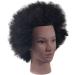 Adjustable Female Tailor Puppet Hairdresser Training Head - Black Mannequin for Cosmetics & Salon Displays - Buy Online on SooperMarket.com