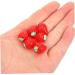 MAGICLULU 30pcs mini toy doll house accessory fake fruit resin strawberry cake decoration fake strawberries mini hair accessories artificial toy room key chain doll house mini photo frames Red 1.6x1cm - Buy Online on SooperMarket.com