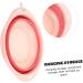 PLAFOPE 1pc Folding Washbasin Foldable Basin Foldable Washbasin Wash Basin Bathroom Basin Washing Basin Cleaning Basin for Home Bathroom Supply Portable Washbasin Dormitory Supply 32X32X12CM Pink - Buy Online on SooperMarket.com