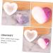 STOBOK 2pcs Love Mold Fondant Molds Silicone Soap Molds Heart Shape Silicone Heart De para Gelatinas Resin Silicone Molds Soap Silicone Molds Cake Heart-Shaped White Listing Silica Gel White 7.9x6.5cm - Buy Online on SooperMarket.com