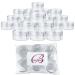 Beauticom (Quantity: 60 Pieces) 15G/15ML (0.5oz) Round Clear Jars with Screw Cap Lid for Pills Medication Ointments and Other Beauty and Health Aids - BPA Free