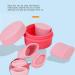 Silicone Cream Jars with Spoon Travel Silicone Makeup Container Refillable Empty Trinkets Pills Portable Proof for Outdoor Use (Pink) - Buy Online on SooperMarket.com